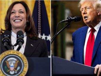 Kamala Harris and Do<em></em>nald Trump (IMAGE: REUTERS/AP)